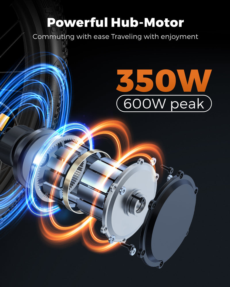Load image into Gallery viewer, Engwe T14 350W Mini Electric Bike – Compact, Foldable, and Powerful
