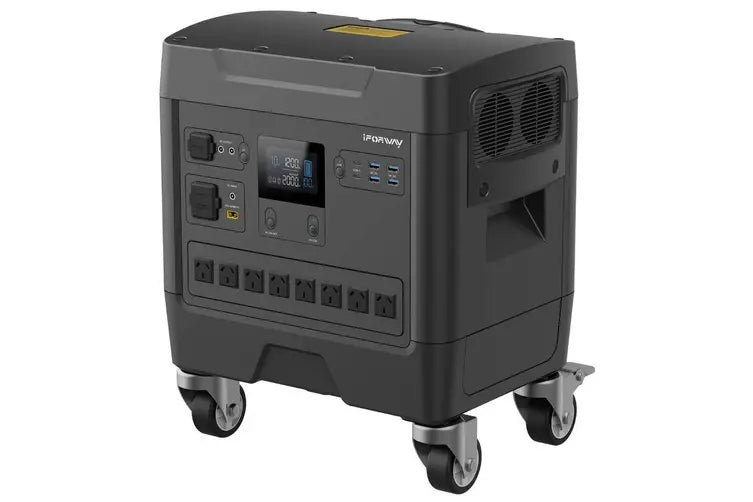Load image into Gallery viewer, iForWay 3600W 47.7cm Portable Power Station Black
