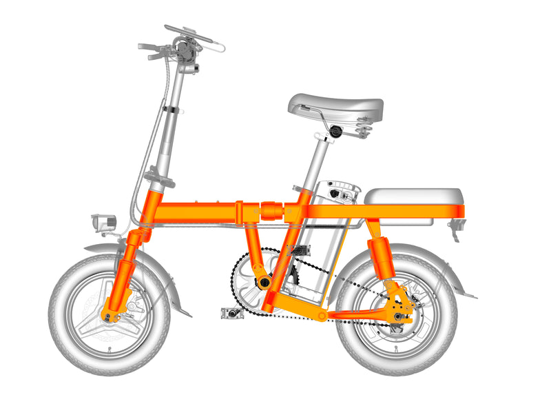 Load image into Gallery viewer, Engwe T14 350W Mini Electric Bike – Compact, Foldable, and Powerful
