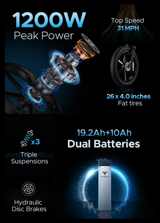 Engwe X-Series Electric Bikes – X26, X24, X20