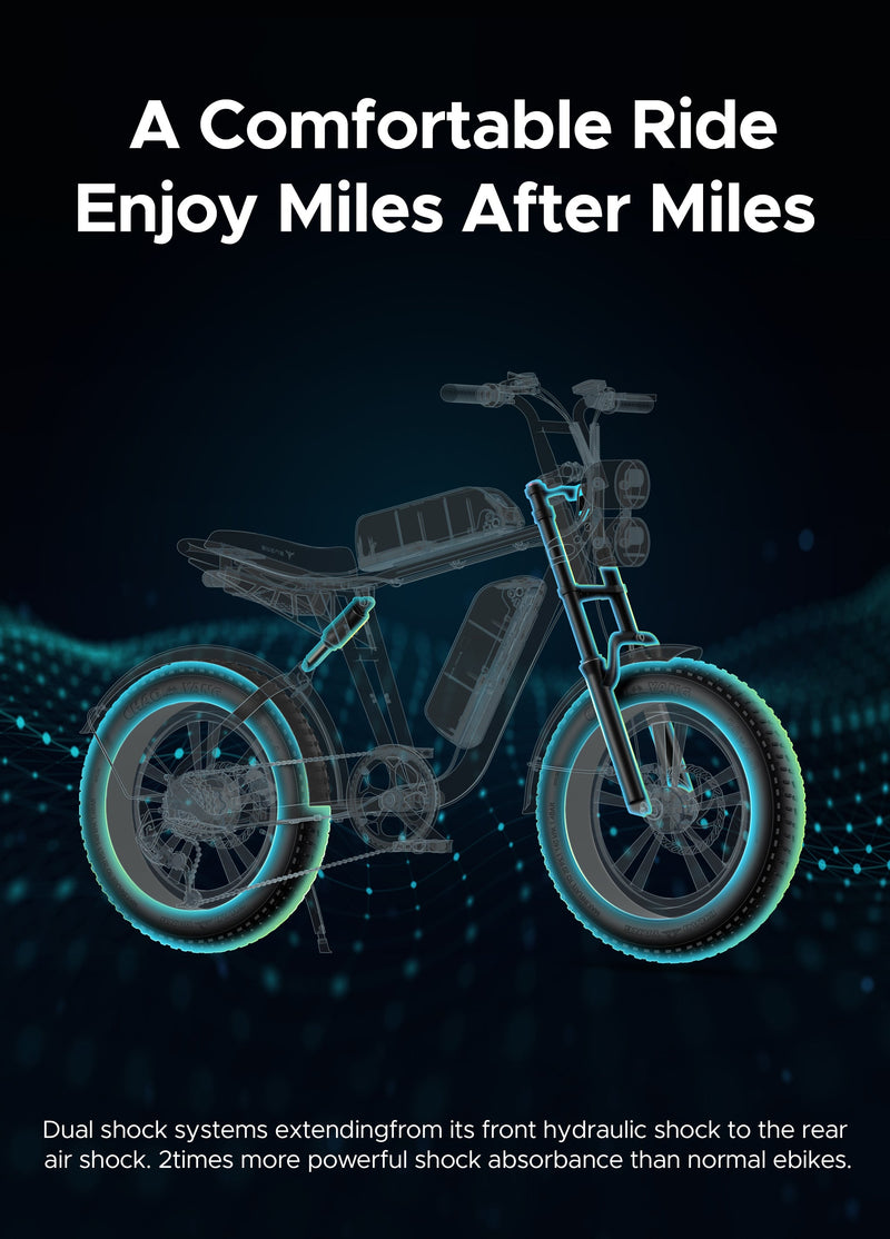 Load image into Gallery viewer, Engwe M20 Electric Bike – 1000W Full-Suspension Fat Tire E-Bike
