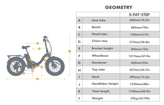 EUNORAU E-FAT-MN 48V 500W Folding Fat Tire Electric Bike
