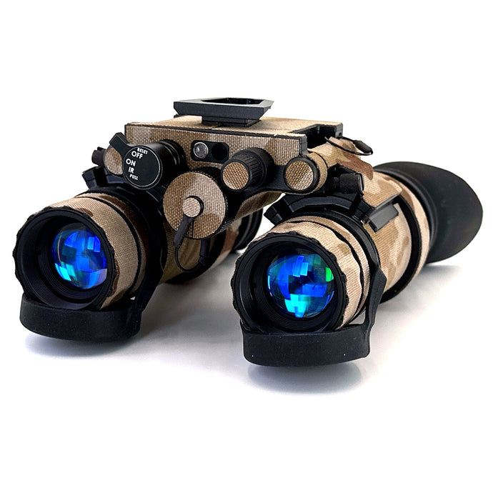 US Night Vision MultiCam ARID Banshee Dual‑Tube Articulating NVG – Gen III White Phosphor