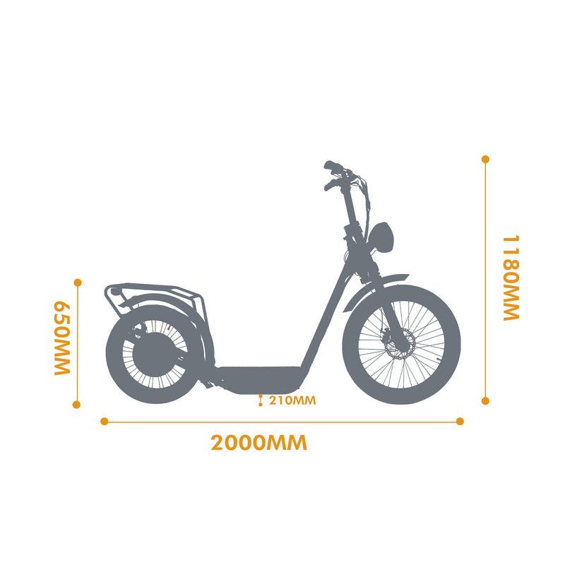 Load image into Gallery viewer, EUNORAU JUMBO 48V 1000W Electric Kick Scooter
